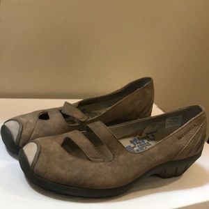 Merrell Gabriella Brindle shoes 8.5 gray Mary Janes
